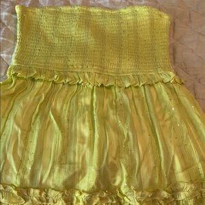PQ Swim Yellow Lime Coverup Clea Dress